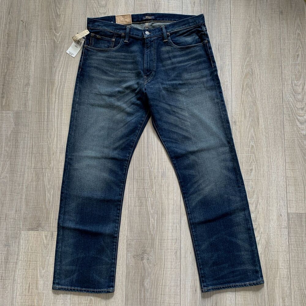 Polo Ralph Lauren The Classic Fit Straight Jeans Stretch Denim Mens 34x30